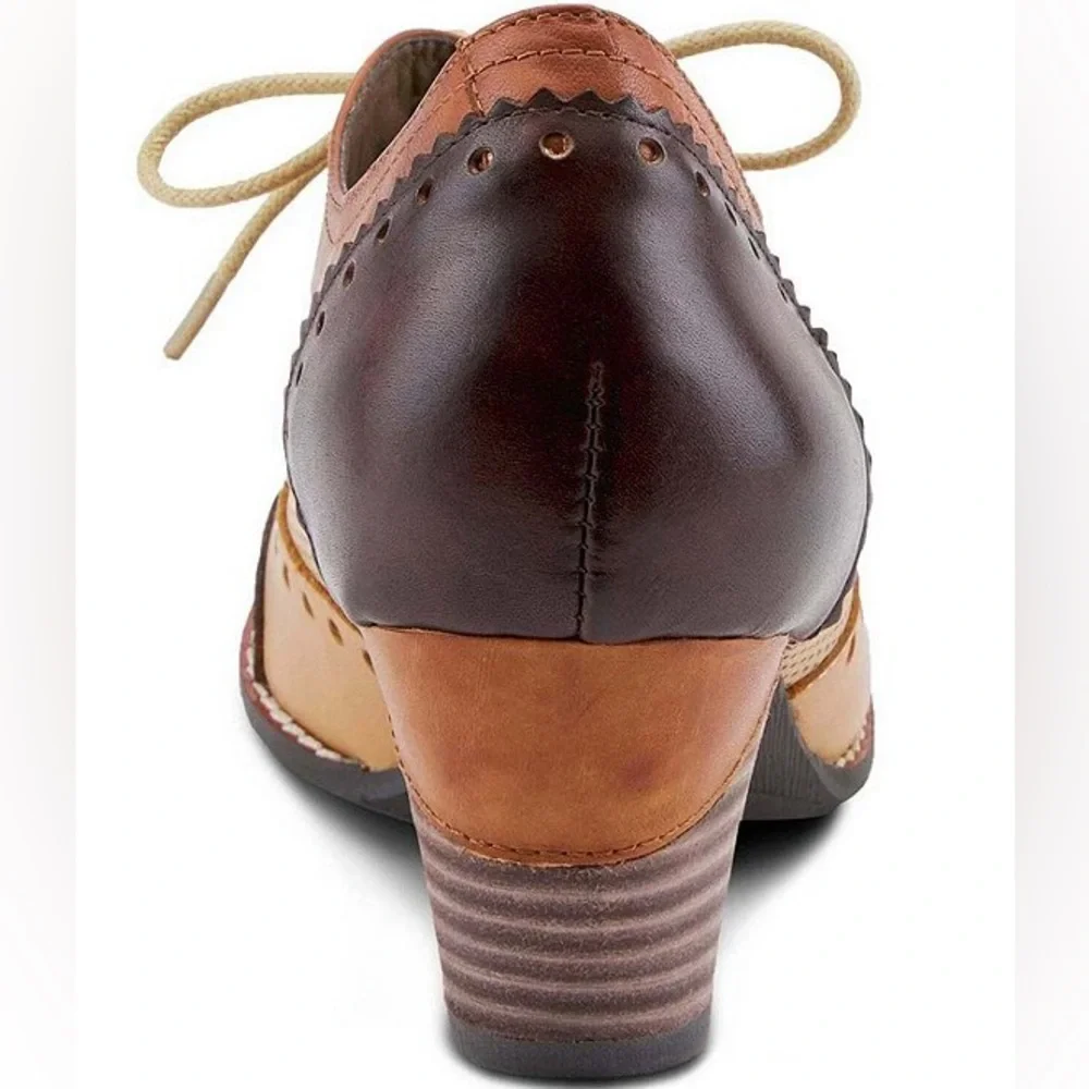L'ATISTE Bardot Pieced Leather Oxford Pumps Size 6.5 NWOT - Picture 5 of 15